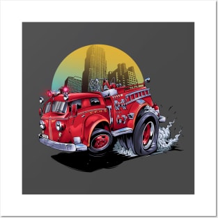 Go Fire Truck Posters and Art